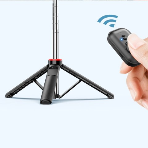 Selfie stick WC1Y3S teleskopowy tripod 1.3m z uchwytem na telefon - czarny Selfie stick WC1Y3S teleskopowy tripod 1.3m z uchwytem na telefon - czarny