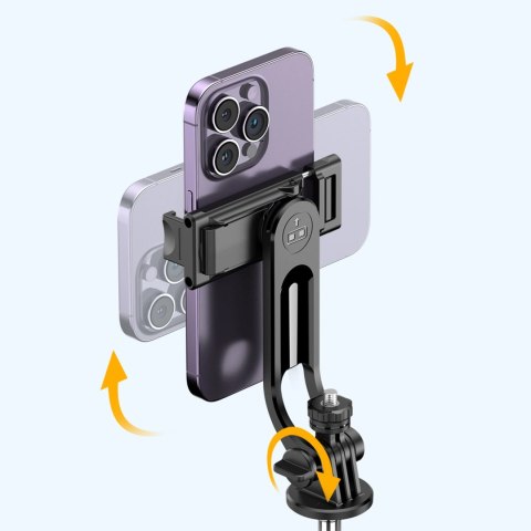 Selfie stick WC1Y3S teleskopowy tripod 1.3m z uchwytem na telefon - czarny Selfie stick WC1Y3S teleskopowy tripod 1.3m z uchwytem na telefon - czarny
