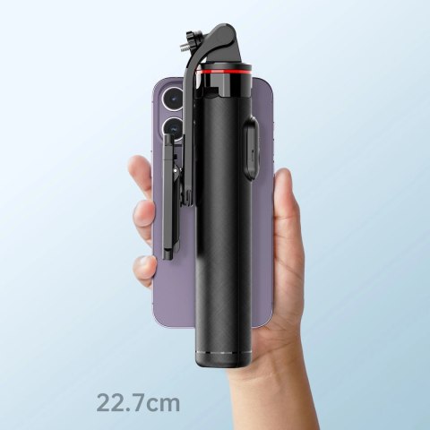 Selfie stick WC1Y3S teleskopowy tripod 1.3m z uchwytem na telefon - czarny Selfie stick WC1Y3S teleskopowy tripod 1.3m z uchwytem na telefon - czarny