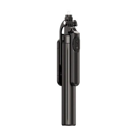 Selfie stick WH181D-Y1S teleskopowy statyw 1.75m ze stopu aluminium z podwójną lampą i uchwytem na telefon - czarny Selfie stick WH181D-Y1S teleskopowy statyw 1.75m ze stopu aluminium z podwójną lampą i uchwytem na telefon - czarny