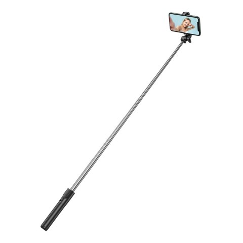 Selfie stick WHS1Y teleskopowy tripod 1m z uchwytem na telefon - czarny Selfie stick WHS1Y teleskopowy tripod 1m z uchwytem na telefon - czarny