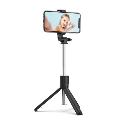 Selfie stick WRY1S teleskopowy tripod 0.7m na telefon - czarny Selfie stick WRY1S teleskopowy tripod 0.7m na telefon - czarny