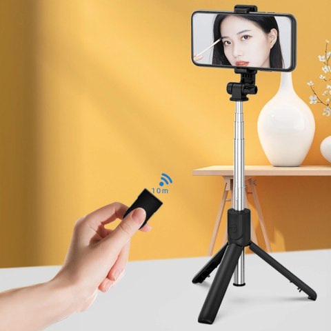 Selfie stick WRY1S teleskopowy tripod 0.7m na telefon - czarny Selfie stick WRY1S teleskopowy tripod 0.7m na telefon - czarny