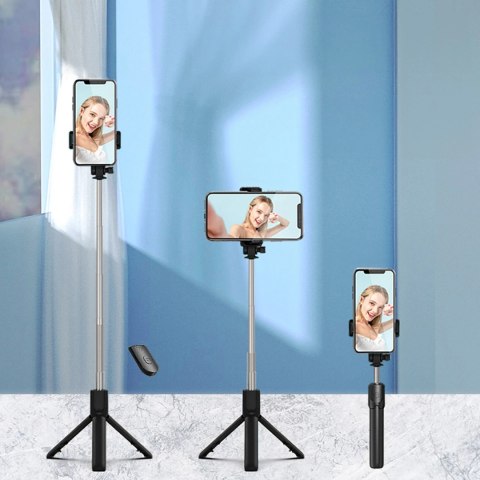 Selfie stick WRY1S teleskopowy tripod 0.7m na telefon - czarny Selfie stick WRY1S teleskopowy tripod 0.7m na telefon - czarny