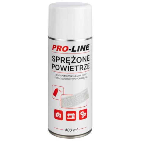 Sprężone powietrze do czyszczenia elektroniki maszyn do szycia PRO-LINE spray 400ml Sprężone powietrze do czyszczenia elektroniki maszyn do szycia PRO-LINE spray 400ml