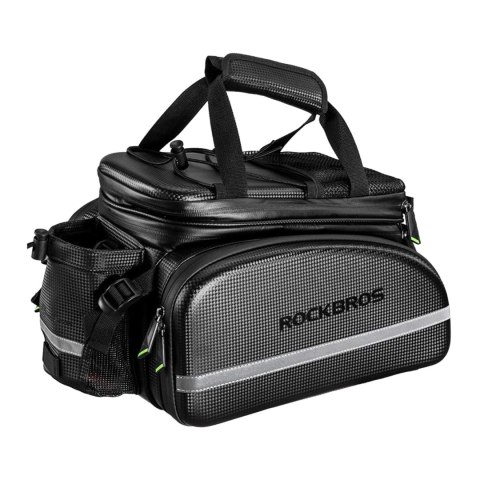 Torba rowerowa Rockbros A6-6 na bagażnik 35 l z rozkładanymi kieszeniami - czarna Torba rowerowa Rockbros A6-6 na bagażnik 35 l z rozkładanymi kieszeniami - czarna