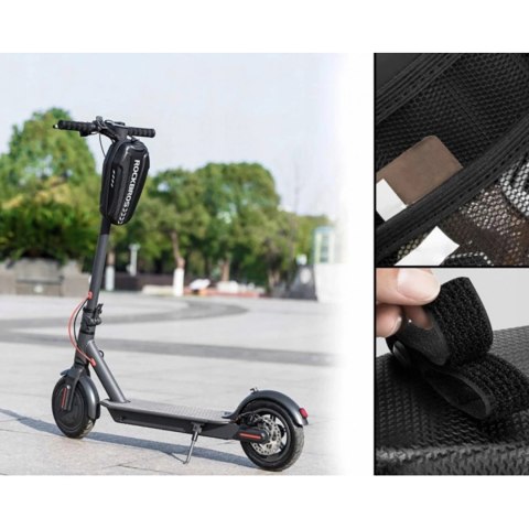 Torba rowerowa Rockbros B62 na kierownicę lub ramę 2 l - czarna Torba rowerowa Rockbros B62 na kierownicę lub ramę 2 l - czarna