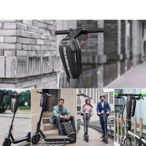 Torba rowerowa Rockbros B62 na kierownicę lub ramę 2 l - czarna Torba rowerowa Rockbros B62 na kierownicę lub ramę 2 l - czarna