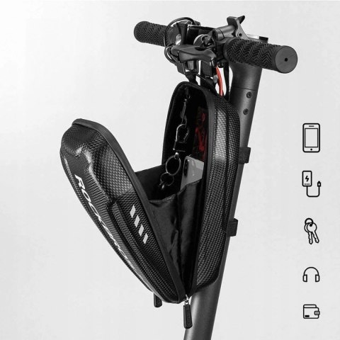 Torba rowerowa Rockbros B62 na kierownicę lub ramę 2 l - czarna Torba rowerowa Rockbros B62 na kierownicę lub ramę 2 l - czarna