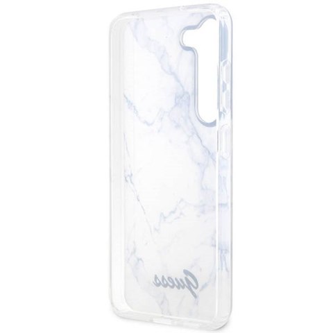 Guess nakładka do Samsung Galaxy S23 Ultra GUHCS23LPCUMAH biała HC PU/TPU Marble Guess nakładka do Samsung Galaxy S23 Ultra GUHCS23LPCUMAH biała HC PU/TPU Marble
