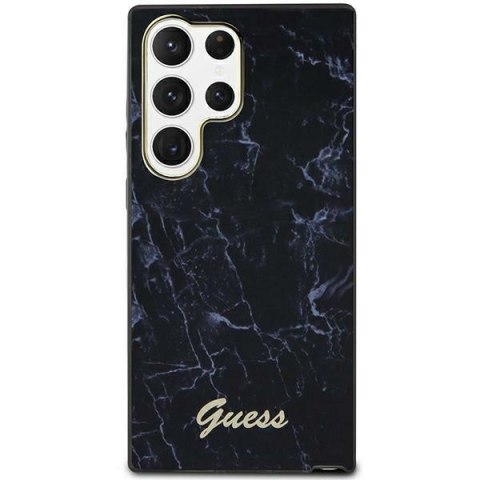 Guess nakładka do Samsung Galaxy S23 Ultra GUHCS23LPCUMAK czarna HC PU/TPU Marble Guess nakładka do Samsung Galaxy S23 Ultra GUHCS23LPCUMAK czarna HC PU/TPU Marble