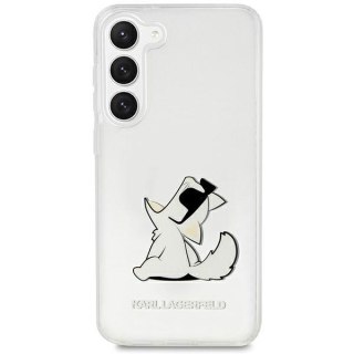 Karl Lagerfeld nakładka do Samsung Galaxy S23 Plus KLHCS23MCFNRC transparentna HC PC/TPU Choupette Eat