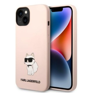 Karl Lagerfeld nakładka do iPhone 14 6,1" KLHCP14SSNCHBCP różowa HC Silicone Choupette