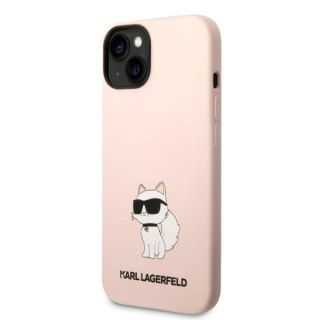 Karl Lagerfeld nakładka do iPhone 14 6,1" KLHCP14SSNCHBCP różowa HC Silicone Choupette