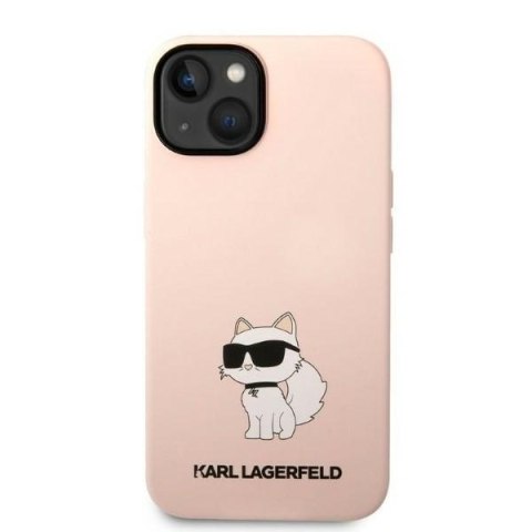 Karl Lagerfeld nakładka do iPhone 14 6,1" KLHCP14SSNCHBCP różowa HC Silicone Choupette