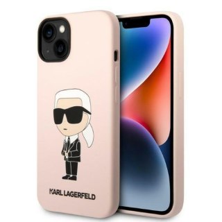 Karl Lagerfeld nakładka do iPhone 14 6,1" KLHCP14SSNIKBCP różowa HC Silicone NFT Ikonik