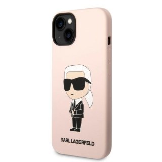 Karl Lagerfeld nakładka do iPhone 14 6,1" KLHCP14SSNIKBCP różowa HC Silicone NFT Ikonik