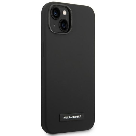 Karl Lagerfeld nakładka do iPhone 14 6,1" KLHMP14SSLMP1K czarna HC Magsafe Silicone Plaque Karl Lagerfeld nakładka do iPhone 14 6,1" KLHMP14SSLMP1K czarna HC Magsafe Silicone Plaque