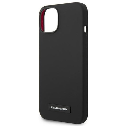 Karl Lagerfeld nakładka do iPhone 14 6,1" KLHMP14SSLMP1K czarna HC Magsafe Silicone Plaque Karl Lagerfeld nakładka do iPhone 14 6,1" KLHMP14SSLMP1K czarna HC Magsafe Silicone Plaque