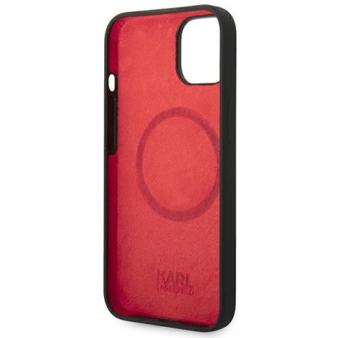 Karl Lagerfeld nakładka do iPhone 14 6,1" KLHMP14SSLMP1K czarna HC Magsafe Silicone Plaque Karl Lagerfeld nakładka do iPhone 14 6,1" KLHMP14SSLMP1K czarna HC Magsafe Silicone Plaque