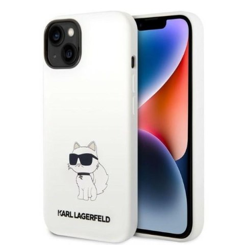 Karl Lagerfeld nakładka do iPhone 14 Pro Max 6,7" KLHCP14XSNCHBCH biała HC Silicone NFT Choupette Karl Lagerfeld nakładka do iPhone 14 Pro Max 6,7" KLHCP14XSNCHBCH biała HC Silicone NFT Choupette