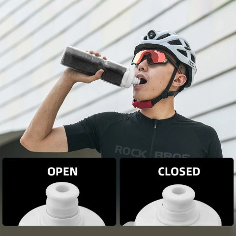 Bidon Rockbros 35210019001 rowerowy termiczny 750 ml - czarny Bidon Rockbros 35210019001 rowerowy termiczny 750 ml - czarny