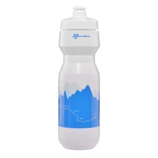 Bidon sportowy Rockbros DCBT69W z uszczelką 750 ml - biało-niebieski