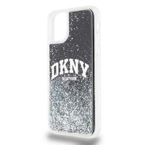 Etui DKNY Liquid Glitter Big Logo na iPhone 11 / Xr - czarne