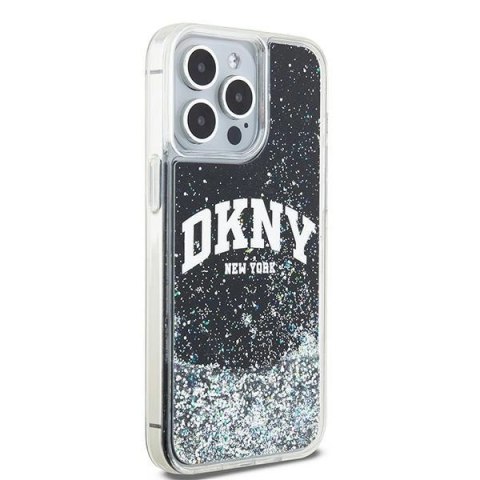 Etui DKNY Liquid Glitter Big Logo na iPhone 13 Pro Max - czarne Etui DKNY Liquid Glitter Big Logo na iPhone 13 Pro Max - czarne
