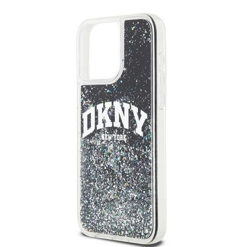 Etui DKNY Liquid Glitter Big Logo na iPhone 13 Pro Max - czarne Etui DKNY Liquid Glitter Big Logo na iPhone 13 Pro Max - czarne
