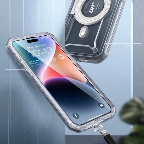 Etui Supcase UB Pro Mag z MagSafe na iPhone 15 Pro - przezroczyste Etui Supcase UB Pro Mag z MagSafe na iPhone 15 Pro - przezroczyste