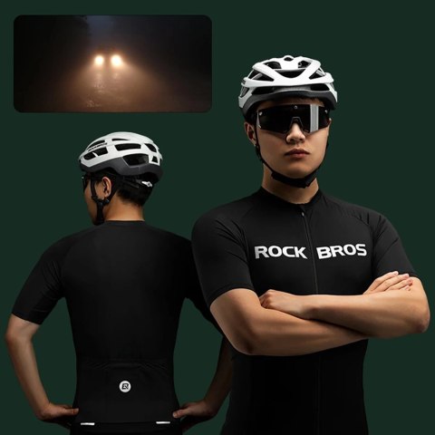 Koszulka rowerowa Rockbros 15120002003 z krótkim rękawem L - czarna Koszulka rowerowa Rockbros 15120002003 z krótkim rękawem L - czarna
