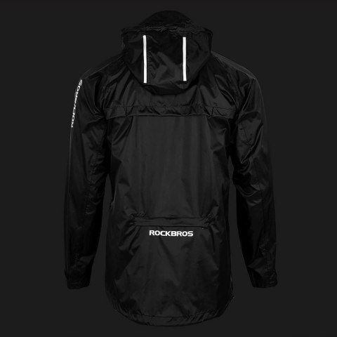 Kurtka przeciwdeszczowa Rockbros YPY013BK2XL oddychająca wiatroodporna XXL - czarna Kurtka przeciwdeszczowa Rockbros YPY013BK2XL oddychająca wiatroodporna XXL - czarna