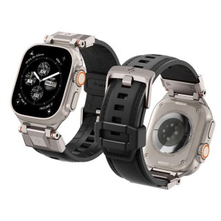 Pasek Spigen Durapro Armor PU na Apple Watch 4/5/6/7/8/9/SE/Ultra 1/2 (42 / 44 / 45 / 49 mm) - czarny