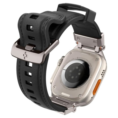 Pasek Spigen Durapro Armor PU na Apple Watch 4/5/6/7/8/9/SE/Ultra 1/2 (42 / 44 / 45 / 49 mm) - czarny Pasek Spigen Durapro Armor PU na Apple Watch 4/5/6/7/8/9/SE/Ultra 1/2 (42 / 44 / 45 / 49 mm) - czarny