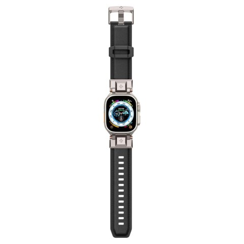 Pasek Spigen Durapro Armor PU na Apple Watch 4/5/6/7/8/9/SE/Ultra 1/2 (42 / 44 / 45 / 49 mm) - czarny Pasek Spigen Durapro Armor PU na Apple Watch 4/5/6/7/8/9/SE/Ultra 1/2 (42 / 44 / 45 / 49 mm) - czarny