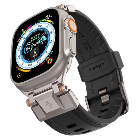 Pasek Spigen Durapro Armor PU na Apple Watch 4/5/6/7/8/9/SE/Ultra 1/2 (42 / 44 / 45 / 49 mm) - czarny Pasek Spigen Durapro Armor PU na Apple Watch 4/5/6/7/8/9/SE/Ultra 1/2 (42 / 44 / 45 / 49 mm) - czarny
