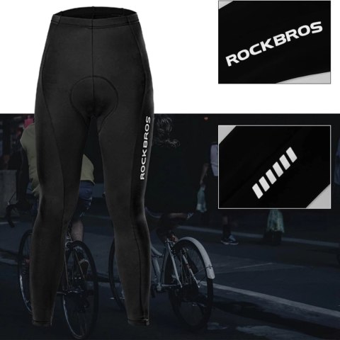 Spodnie kolarskie Rockbros RK20042XL oddychające z wkładką XXL - czarne Spodnie kolarskie Rockbros RK20042XL oddychające z wkładką XXL - czarne
