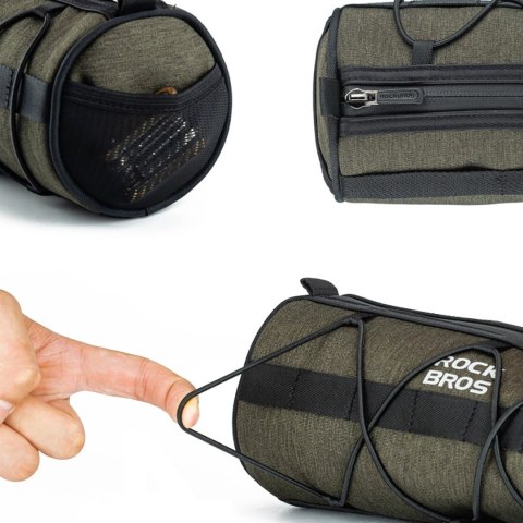 Torba Rockbros 30110049001 rowerowa na kierownicę 2 l - zielona Torba Rockbros 30110049001 rowerowa na kierownicę 2 l - zielona