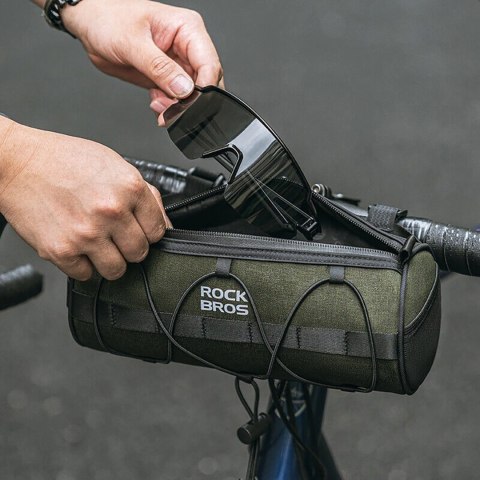 Torba Rockbros 30110049001 rowerowa na kierownicę 2 l - zielona Torba Rockbros 30110049001 rowerowa na kierownicę 2 l - zielona