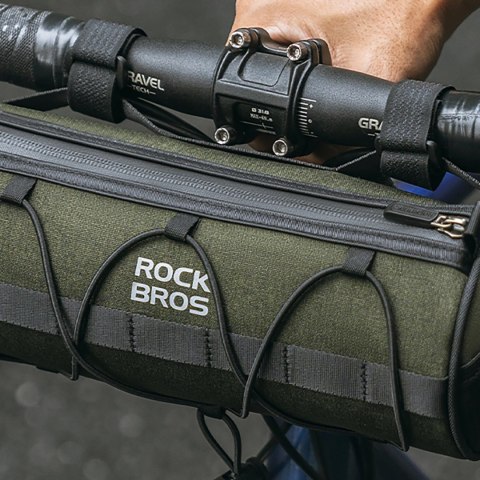 Torba Rockbros 30110049001 rowerowa na kierownicę 2 l - zielona Torba Rockbros 30110049001 rowerowa na kierownicę 2 l - zielona