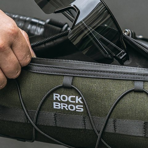Torba Rockbros 30110049001 rowerowa na kierownicę 2 l - zielona Torba Rockbros 30110049001 rowerowa na kierownicę 2 l - zielona