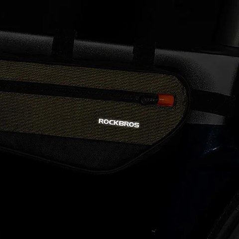 Torba Rockbros 30120079001 rowerowa na ramę 1,7 l - zielono-czarna Torba Rockbros 30120079001 rowerowa na ramę 1,7 l - zielono-czarna
