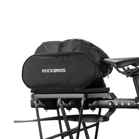 Torba Rockbros 30140062001 na bagażnik rowerowy 5 l - czarna Torba Rockbros 30140062001 na bagażnik rowerowy 5 l - czarna