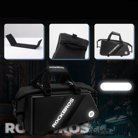 Torba Rockbros 30140090001 rowerowa na bagażnik 11,6l - czarna