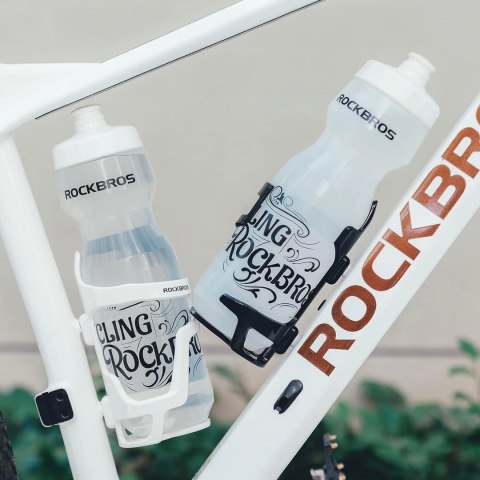 Uchwyt na bidon Rockbros 31210012002 rowerowy - biały Uchwyt na bidon Rockbros 31210012002 rowerowy - biały