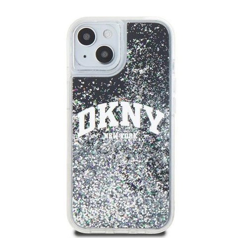 Etui DKNY Liquid Glitter Big Logo na iPhone 15 Plus / 14 Plus - czarne Etui DKNY Liquid Glitter Big Logo na iPhone 15 Plus / 14 Plus - czarne