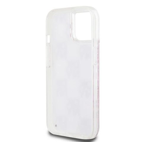 Etui DKNY Liquid Glitter Multilogo na iPhone 15 / 14 / 13 - różowe Etui DKNY Liquid Glitter Multilogo na iPhone 15 / 14 / 13 - różowe