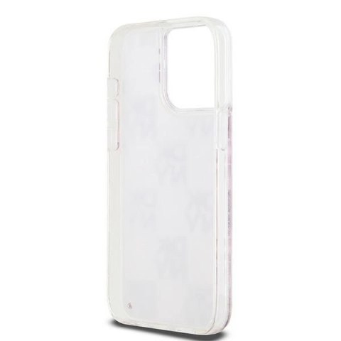 Etui DKNY Liquid Glitter Multilogo na iPhone 15 Pro Max - różowe Etui DKNY Liquid Glitter Multilogo na iPhone 15 Pro Max - różowe