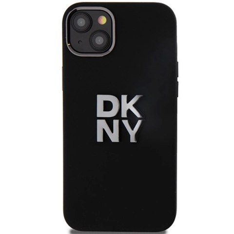 Etui DKNY Liquid Silicone Metal Logo na iPhone 15 Plus / 14 Plus - czarne Etui DKNY Liquid Silicone Metal Logo na iPhone 15 Plus / 14 Plus - czarne